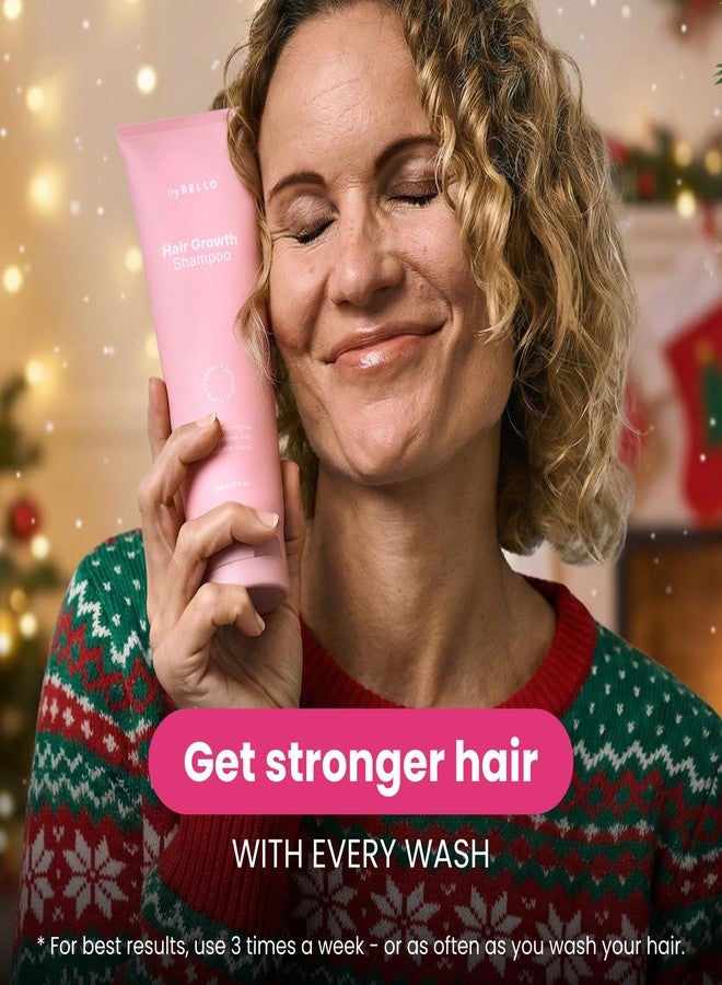Trybello Hair Growth Shampoo | Natural Hair Thickening & Scalp Detox | Sulfate Free, Vegan, Anti-Hair Fall Formula | Caffeine, Aloe Vera, Turmeric, Urucum Extract | For All Hair Types - Image 2